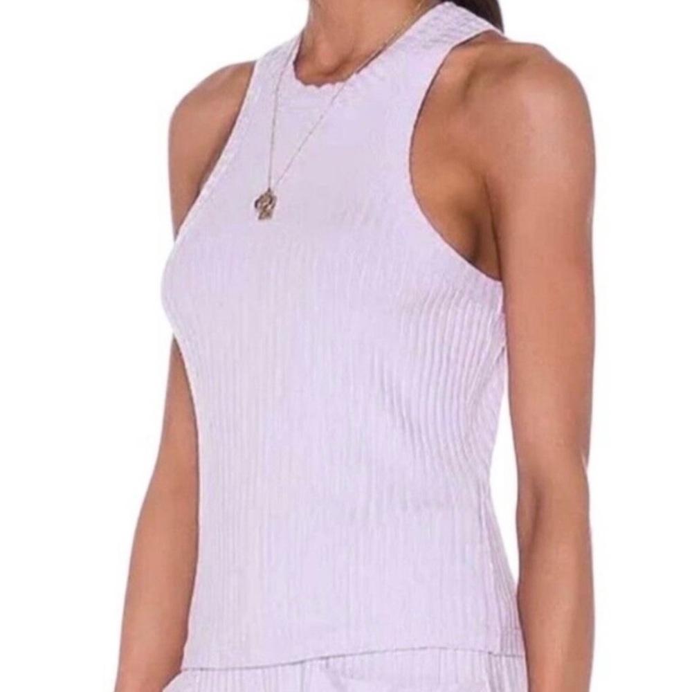 NWT Free People Movement Ribbed Lavender Racerback Tank Top